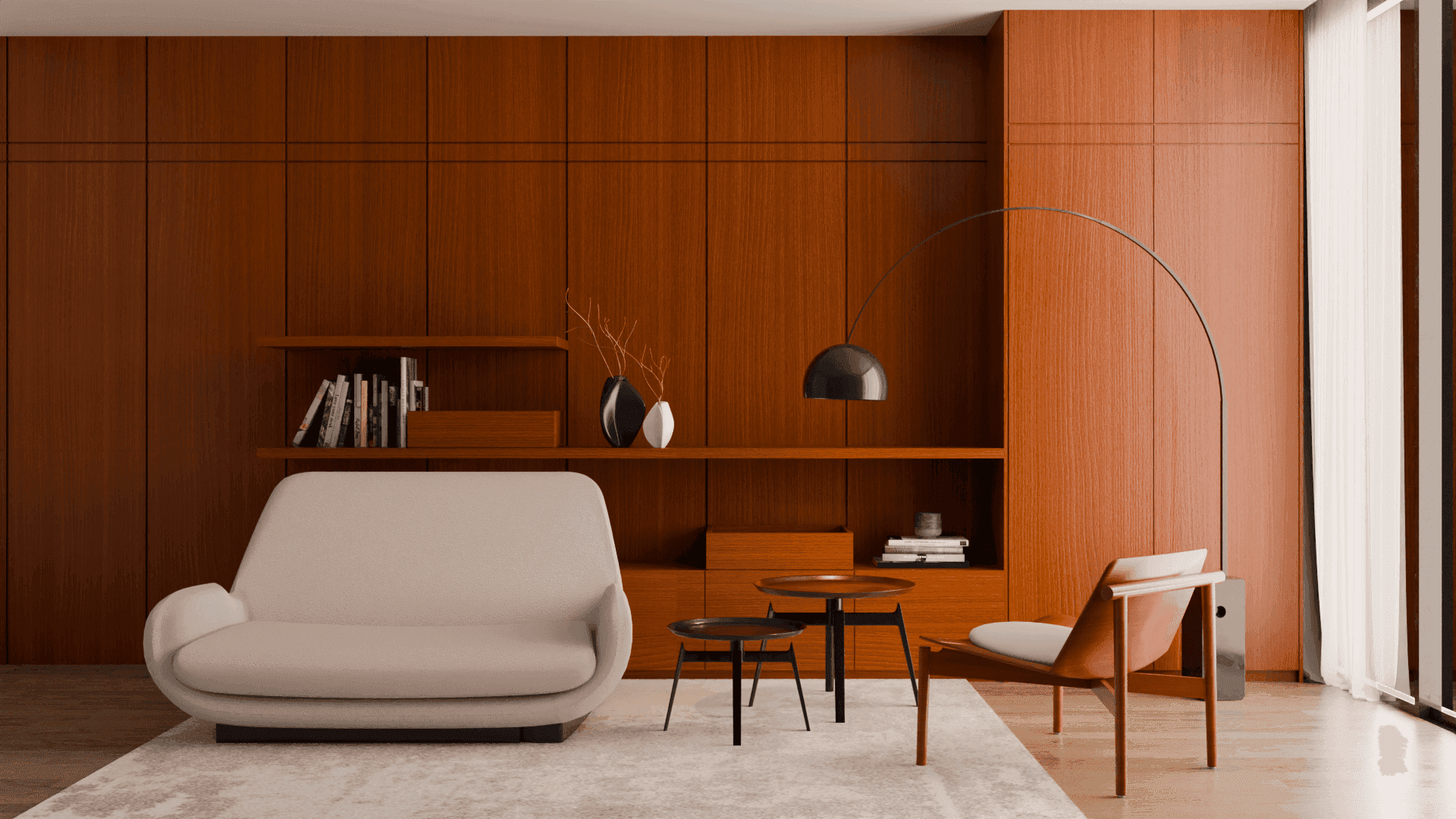 Premium high-pressure laminates displayed in a modern interior setting